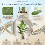 Artificial Bird of Paradise Plant: 6FT Faux Traveler's Palm Fake Banana Tree Ele... - Image 4