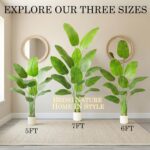 Artificial Bird of Paradise Plant: 6FT Faux Traveler's Palm Fake Banana Tree Ele... - Image 5