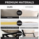 NATURAL EXPRESSIONS 6 Pieces Patio Furniture Sets,Outdoor Furniture Sets Metal P... - Image 5