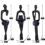 Resin Graffiti Home Decor Thinker Statue Accents, Set of 3 Thinker Sculptures Of... - Image 4