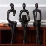 Resin Graffiti Home Decor Thinker Statue Accents, Set of 3 Thinker Sculptures Of... - Image 5