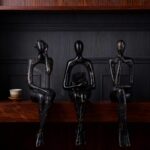 Resin Graffiti Home Decor Thinker Statue Accents, Set of 3 Thinker Sculptures Of... - Image 7