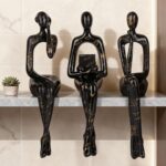 Resin Graffiti Home Decor Thinker Statue Accents, Set of 3 Thinker Sculptures Of... - Image 9