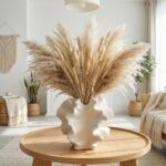 Cream Ceramic Vase, Modern Boho Coastal Decor, Coral Design Decorative Vase for ... - Image 5