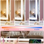 Vanity Mirror with Lights, 28" x 20" LED Makeup Mirror with 10X Magnification, D... - Image 5