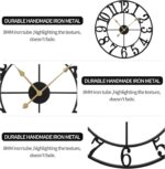 LEIKE Large Wall Clocks,Silent,Non Ticking,Battery Operated Small Vintage Round ... - Image 5