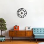 LEIKE Large Wall Clocks,Silent,Non Ticking,Battery Operated Small Vintage Round ... - Image 8