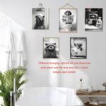 Funny Bathroom Wall Art Set of 9 - Black and White Humorous Animal Wall Decor Pi... - Image 5