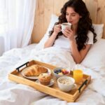 Krismax Wooden Serving Tray with Handles, Serving Platter 15.7x11.4 Inch Food Dr... - Image 4