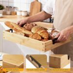 Krismax Wooden Serving Tray with Handles, Serving Platter 15.7x11.4 Inch Food Dr... - Image 8