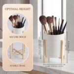 4.72" Gold Pen Holder Aesthetic Pencil Holder for Desk, Gold Desk Organizers and... - Image 5