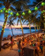 8.5Ft Palm Tree String Lights with 10 Palm Tree Light, Summer Beach Themed Decor... - Image 4