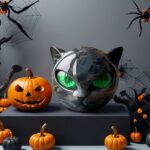 Luxury Black Cat Stone Sculpture Marble Look Resin Statue Elegant Home Decor & G... - Image 3
