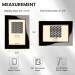 Fun Memories 4x6 Enamel Picture Frame with HD-Tempered Glass, Gold Metal Edge wi... - Image 5
