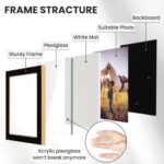 Fun Memories 4x6 Enamel Picture Frame with HD-Tempered Glass, Gold Metal Edge wi... - Image 6