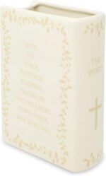 Steel Mill & Co Original Book-Shaped Decorative Vase, Ceramic Vases for Home Dec... - Image 5