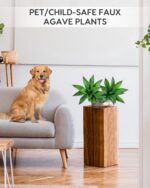 Velener Artificial Outdoor Agave Plant - Small Size UV Resistant Fake Agave Plan... - Image 6