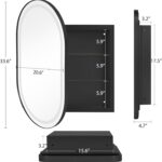 SDHYL LED Bathroom Mirror Medicine Cabinet with 3-Color Dimmable Lights & Anti-F... - Image 3