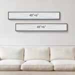 Long Narrow Framed Green Vertical Abstract Wall Art Set, 2 Piece Modern Canvas P... - Image 8