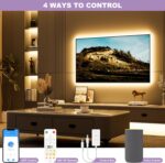 MIWISE COB LED Strip Lights 65.6ft/20m,UL-Listed CRI 90+ Dimmable 3000K Warm Whi... - Image 4