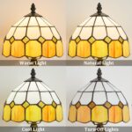 Table Lamp Tiffany-Style 8 Inch Mediterranean Series Stained Glass Lampshades Sm... - Image 3