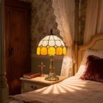 Table Lamp Tiffany-Style 8 Inch Mediterranean Series Stained Glass Lampshades Sm... - Image 5