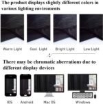 StangH Black Velvet Curtains 96 inches Long Blackout Curtains Thermal Insulated ... - Image 6