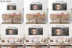 UZMKM Jesus Walking on Water Wall Art, Framed Christian Painting, Spiritual Reli... - Image 7