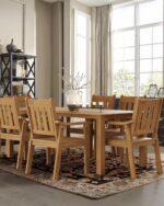 YEFU HIPS Patio Table Set: 7 Piece Outdoor Table and Chairs Dining Furniture Set... - Image 5