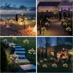 Solar Garden Lights Waterproof, Sola Lights Outdoor Decorative 4Pack,80Led Solar... - Image 6