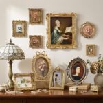 10 Pcs Wooden Vintage Gold Picture Frame Bulk Antique Wood Photo Frame with Glas... - Image 3