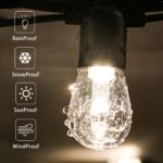 GANA 12V Low Voltage & Safe LED Outdoor String Lights,48FT 15 Shatterproof Bulbs... - Image 5