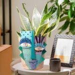 Mrlikale Abstract Face Planter Pots, Unique Head Planter with Drainage Hole for ... - Image 3