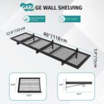2 Pack Garage Wall Shelving, 46'' x 12.6'' Garage Shelf Wall Mounted, Heavy Duty... - Image 4