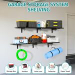 2 Pack Garage Wall Shelving, 46'' x 12.6'' Garage Shelf Wall Mounted, Heavy Duty... - Image 7