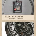 18 Inch Wall Clock with Moving Gears, Oversized Large Industrial Steampunk Decor... - Image 7