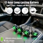 Upgraded Wireless LED Lights for Car, Rechargeable Interior Car Lights with 8 Co... - Image 3