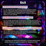 Upgraded Wireless LED Lights for Car, Rechargeable Interior Car Lights with 8 Co... - Image 9
