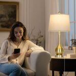 26" Gold Table Lamps Set of 2 for Living Room, Touch Control Bedroom Lamps for N... - Image 6