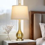 26" Gold Table Lamps Set of 2 for Living Room, Touch Control Bedroom Lamps for N... - Image 8