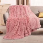 TOONOW Faux Fur Throw Blanket,Super Soft Fuzzy Blanket for Couch Sofa Bed,Fluffy... - Image 3