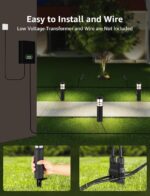 SUNVIE 4-Pack Low Voltage Pathway Lights 3W 3000K 12-24V LED Landscape Bollard P... - Image 4
