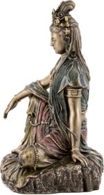 Top Collection Water and Moon Quan Yin Statue -Hand Painted Kuan Yin Goddess of ... - Image 3