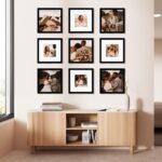 12x12 Picture Frame Set of 9, Display Pictures 8x8 with Mat or 12x12 without Mat... - Image 5