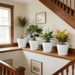 UOUZ 8 Inch Plant Pots, 4 Pack Plastic Planters for Indoor Outdoor with Drainage... - Image 6