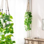Mkono Fake Hanging Plant with Pot, Artificial Plants for Home Spring Decor Indoo... - Image 3