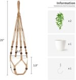 Mkono Fake Hanging Plant with Pot, Artificial Plants for Home Spring Decor Indoo... - Image 7