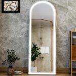 GLSLAND 20"x56" Arched LED Full Length Mirror with Lights – Wall Mounted or Stan... - Image 3
