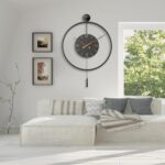 34.6×24 Inch Large Modern Decorative Oversized Pendulum Wall Clocks for Living R... - Image 6