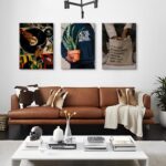 3 pcs Black Men Canvas Wall Art Fashion African American Black Man Prints Record... - Image 5